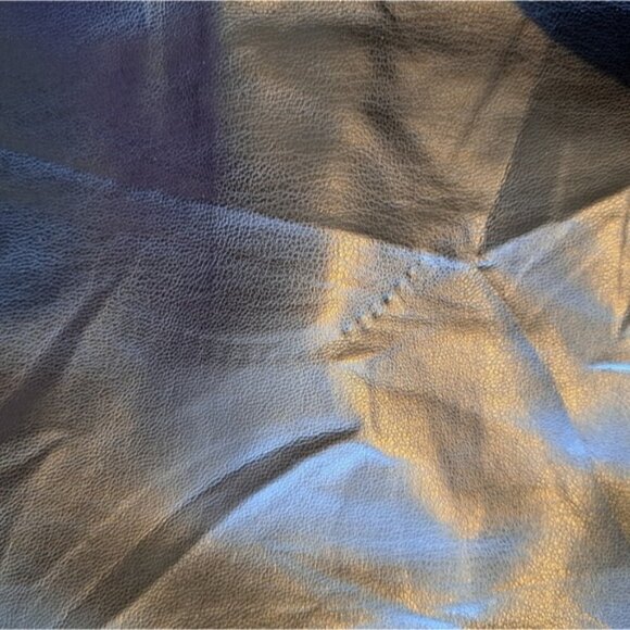 PrettyLittleThing women's size 12 black faux Leather oversize Dad Blazer NWT - Picture 3 of 10